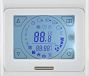 Терморегулятор с ЖК-дисплеем и сенсорными кнопками CLIMATIQ ST (white) в Пятигорске, Ессентуках и Кисловодске